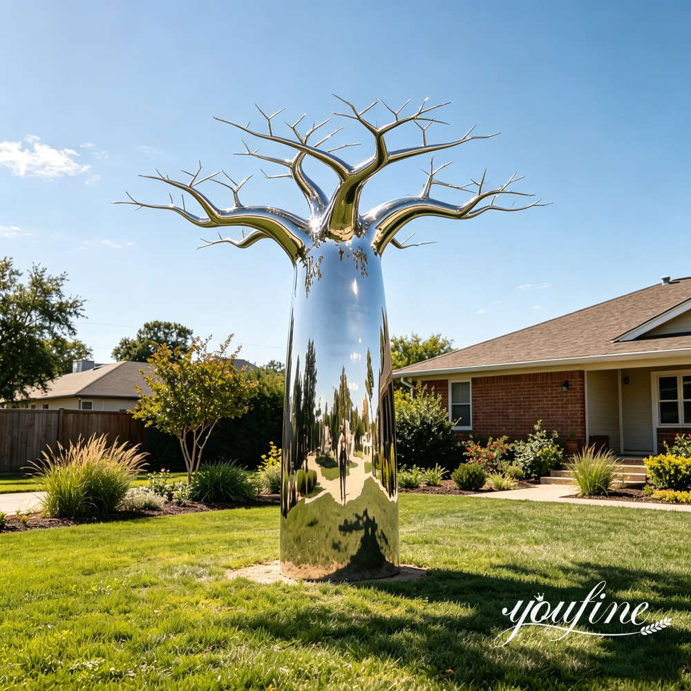 Stainless Steel Baobab Tree Sculpture for Sale CSS-233