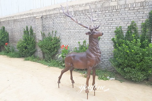 standing deer statue life size art