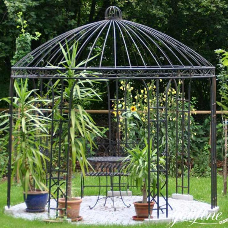 Large Ornamental Wrought Iron Gazebo Green House for Sale IOK275YouFine Sculpture