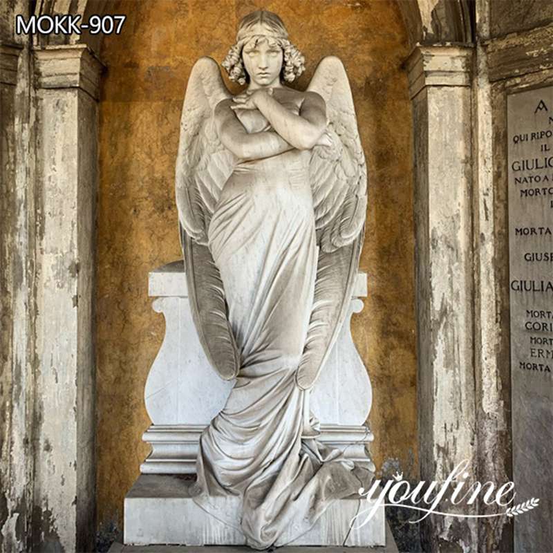 Angel of the Resurrection Statue Marble Classic Decor Factory Supply MOKK-907 (2)