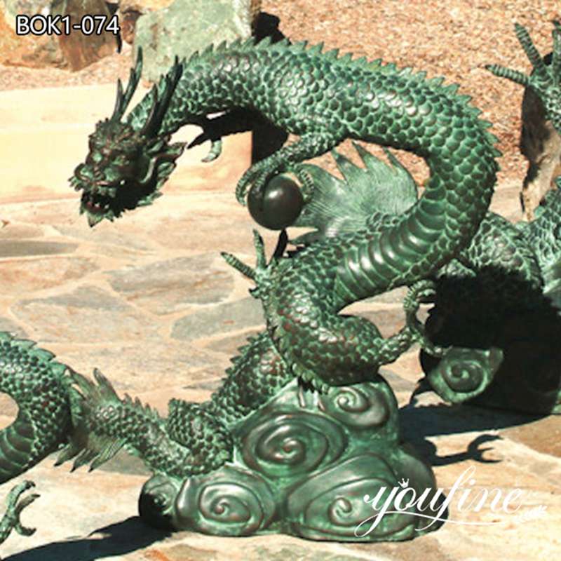 Bronze Chinese Dragon Water Fountain Outdoor Decor YouFine sculpture