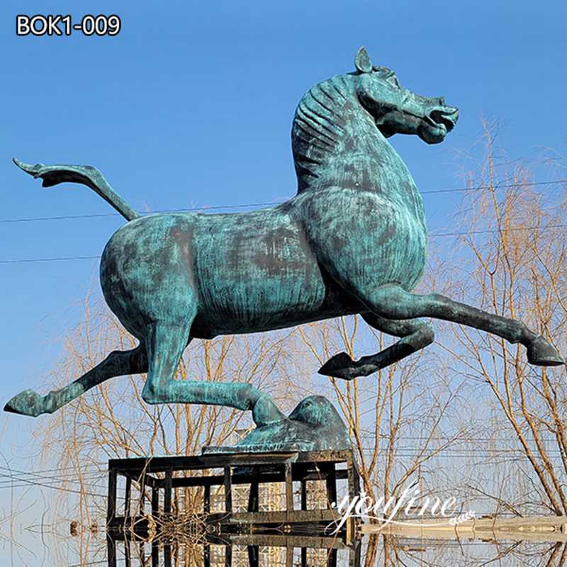 High Quality Antique Bronze Horse Statue Outdoor Decor for Sale BOK1-009