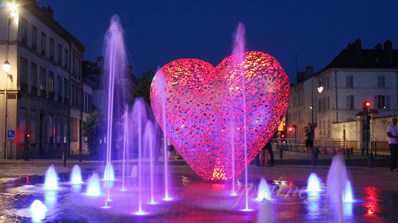 Large Metal Heart Sculpture Outdoor Art Decor Factory Supplier