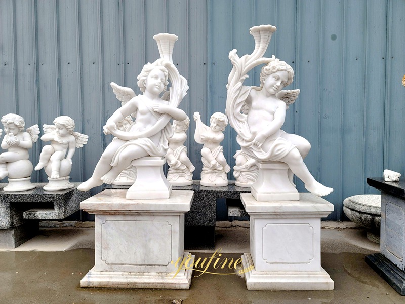 Natural Marble Little Angel Statue