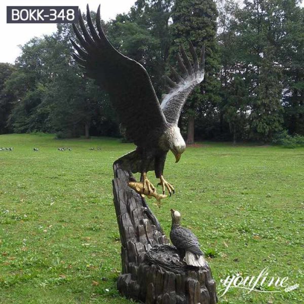 Outdoor Eagle Decoration Bronze Statue Factory Direct Sale BOKK-348