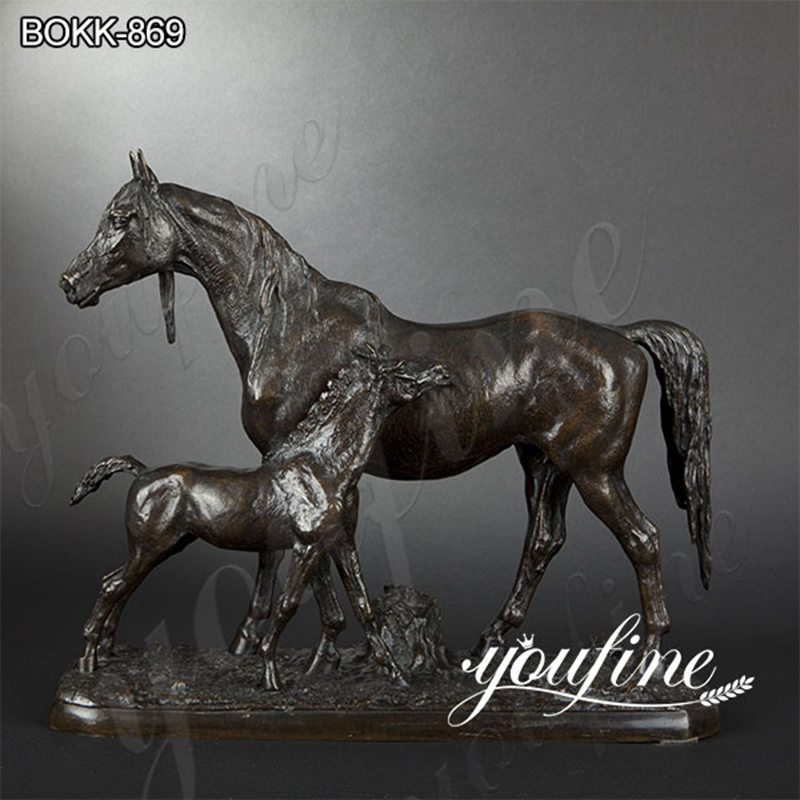 Prime Quality Bronze Horse Statue Antique Design Decor Factory Supply BOKK-869