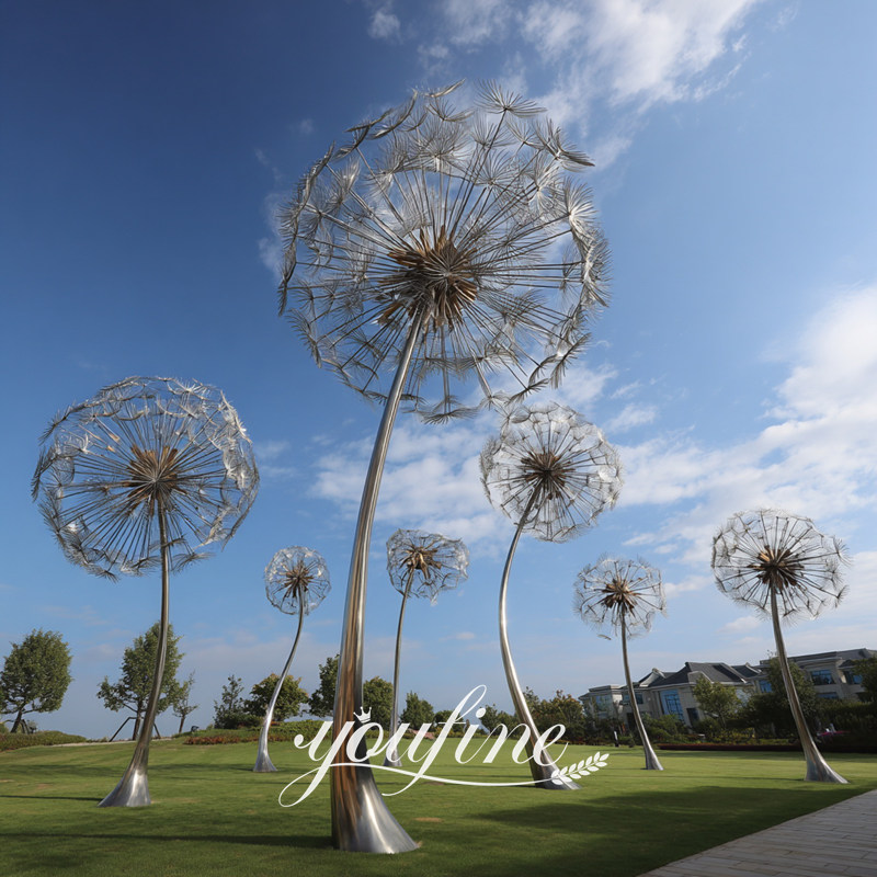 decorative large dandelion sculpure