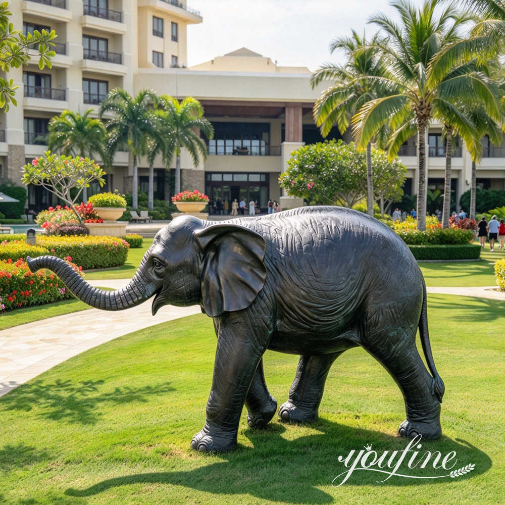 baby elephant statue