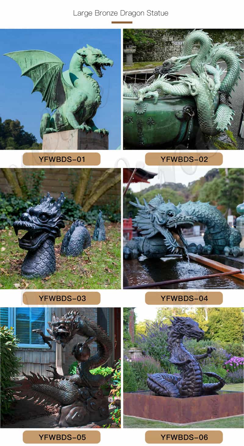 dragon water fountain-YouFine Sculpture