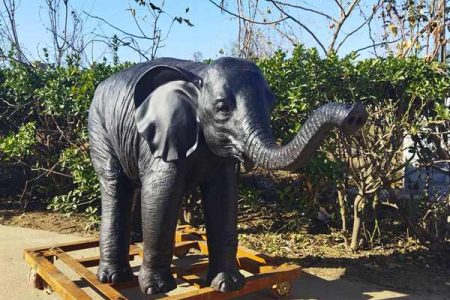Life Size Bronze Elephant Statue Outdoor Decor for Sale BOK1-059