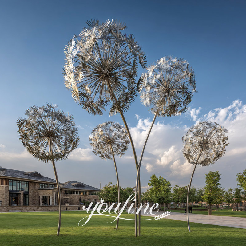 large dandelion suclpture