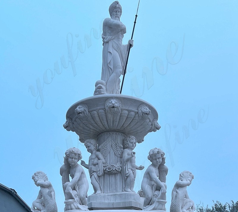 fountain with statue-YouFine Sculpture (2)
