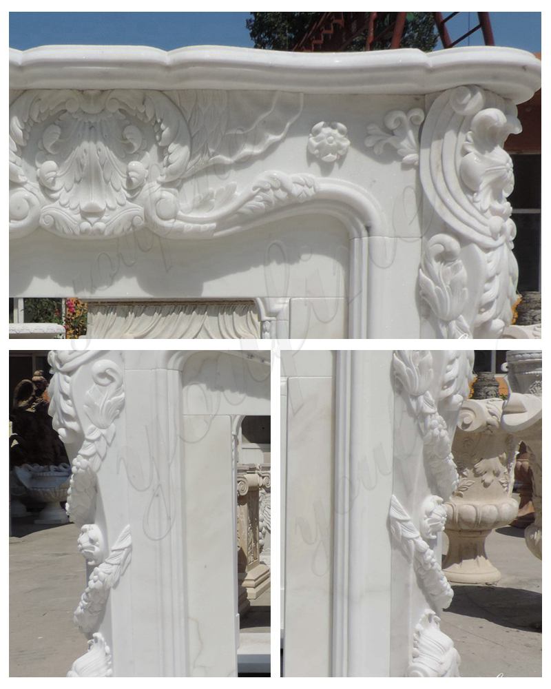 french marble fireplace mantel (1)