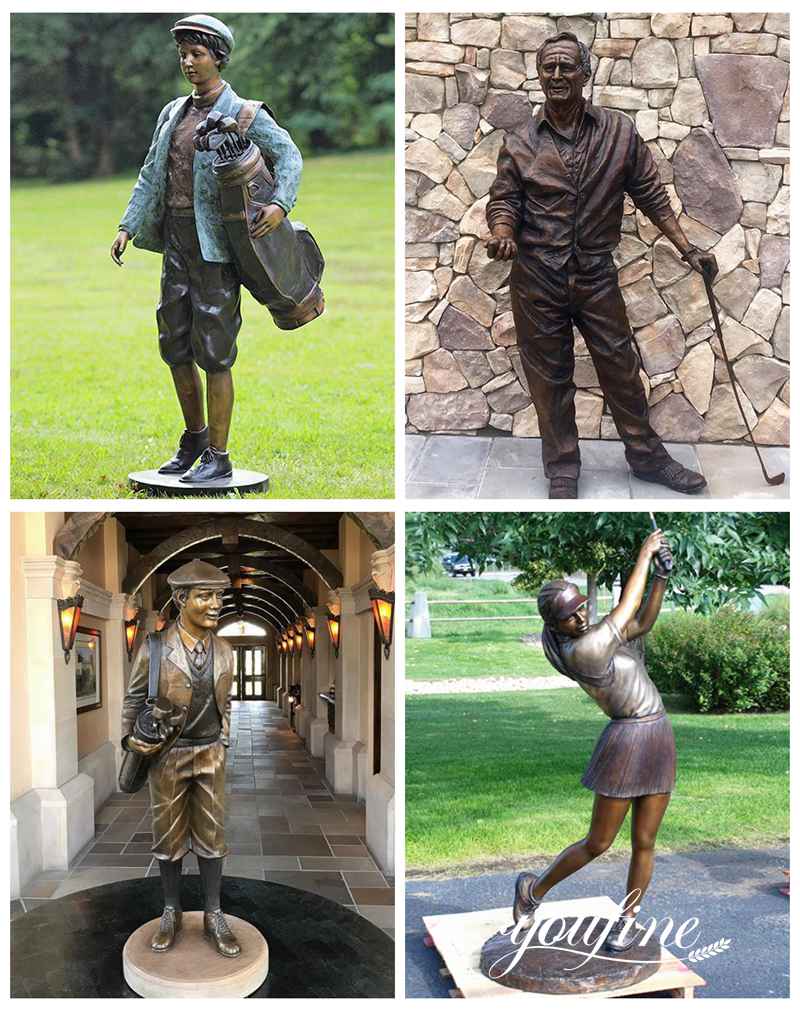 large golf statue