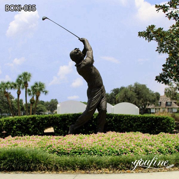large golf statue