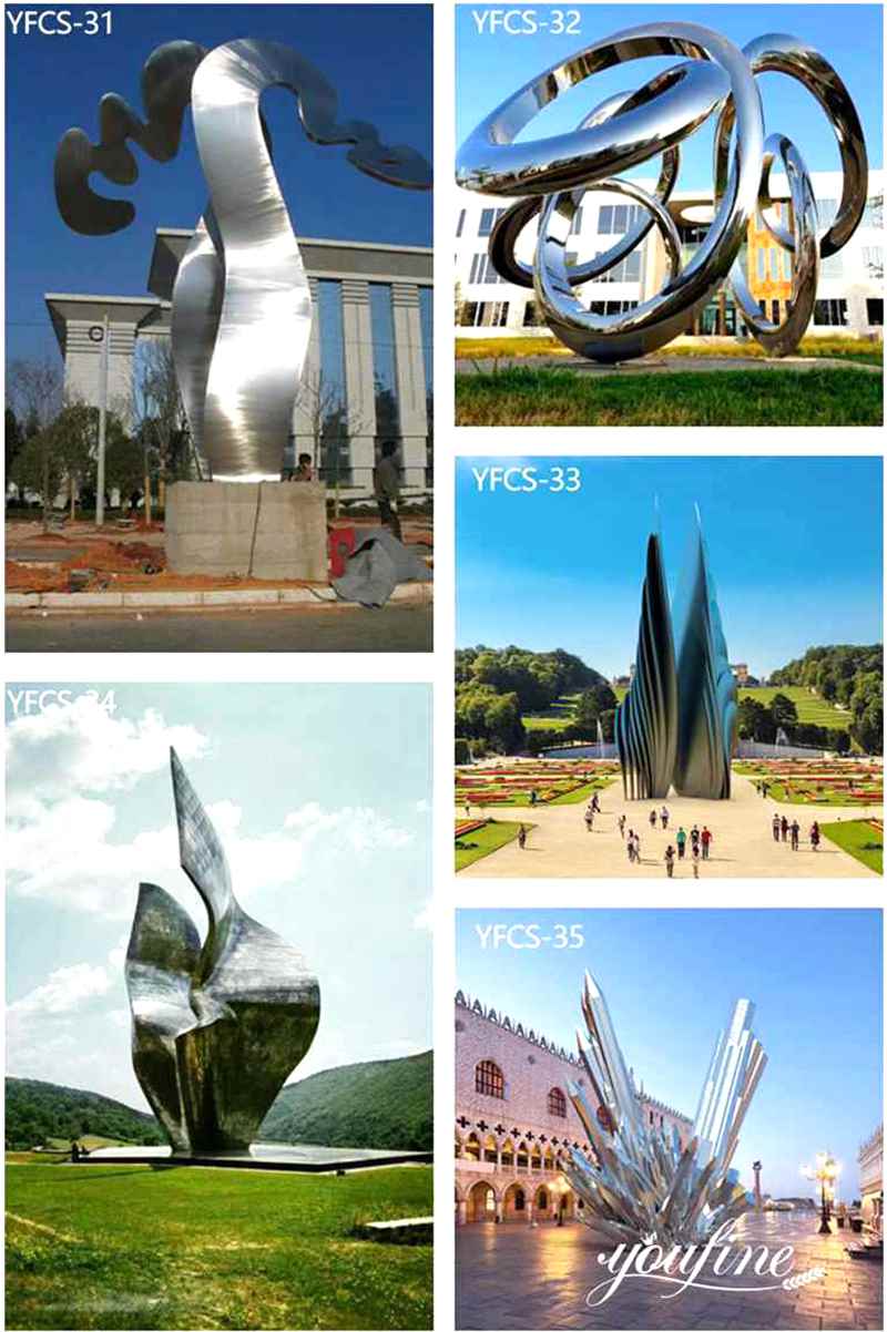 The Landmark Large Stainless Steel Sculpture