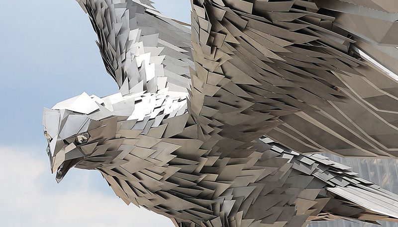 metal eagle sculpture for sale
