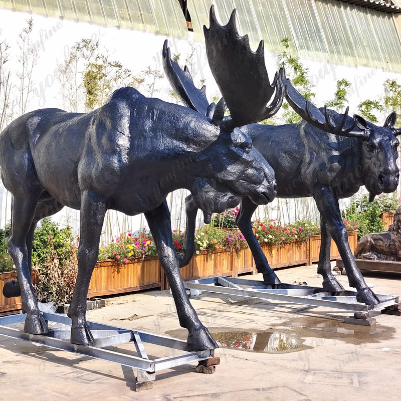 moose statue life size art