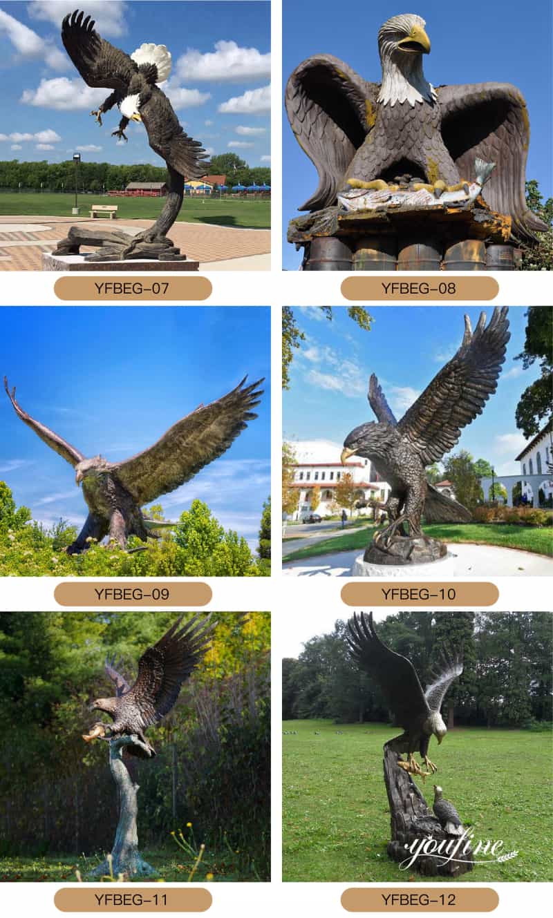 outdoor eagle statue-YouFine Sculpture