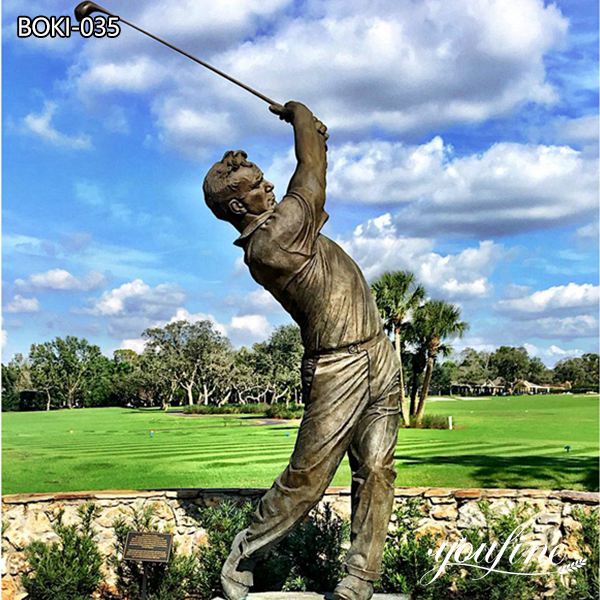 vintage golf statue