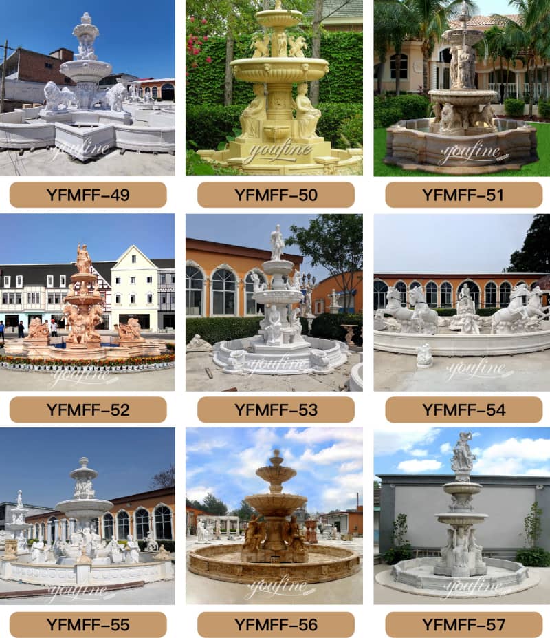 water fountain with statue-YouFine Sculpture (2)