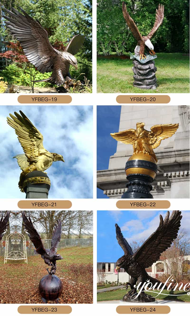 bronze eagle statue-YouFine Sculpture