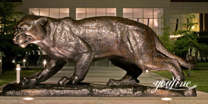 bronze jaguar statue-YouFine Sculpture (2)