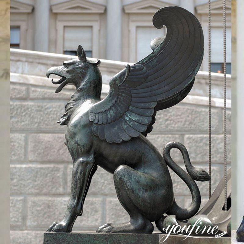 Details of Griffin Statue for Sale