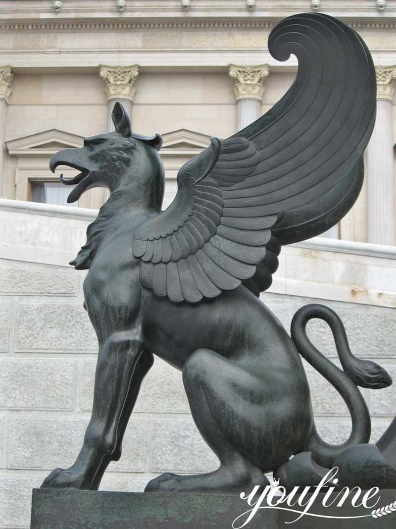 Details of Griffin Statue for Sale