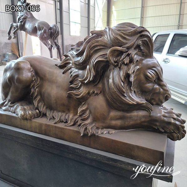 Lion Statue Lying Down Description: