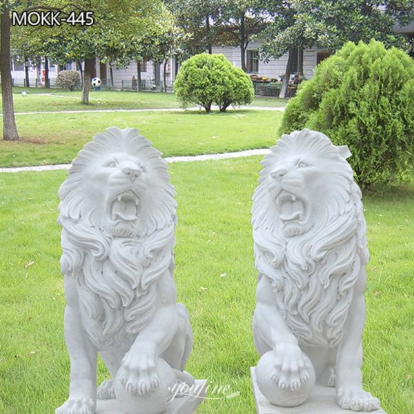 marble lion statue-YouFine Sculpture