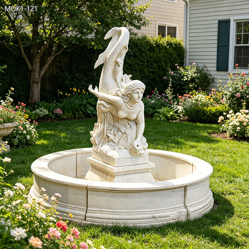 Marble Outdoor Mermaid Fountain MOK1-121
