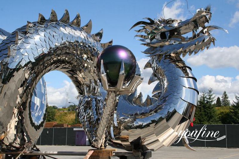 metal dragon sculptures-YouFine Sculpture
