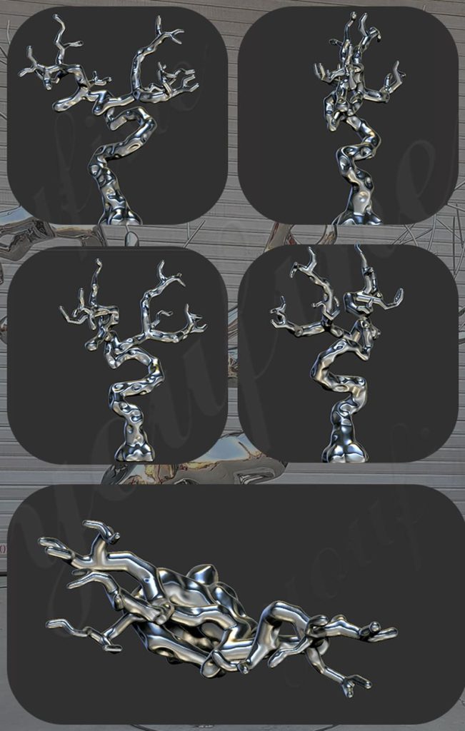 Large Free Standing Metal Tree Sculpture Outdoor Art CSS334 YouFine