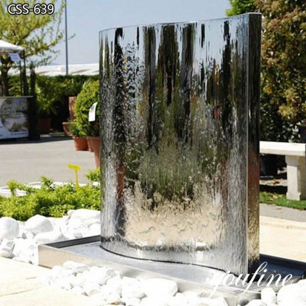 Stainless Steel Fountain Metal Water Feature Decor Supplier CSS-639