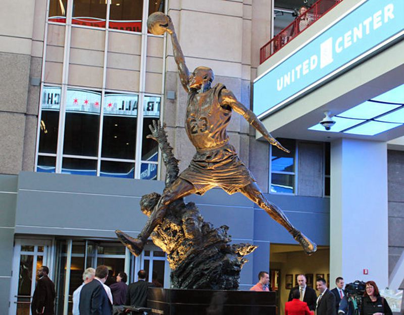 Where is The Michael Jordan Statue