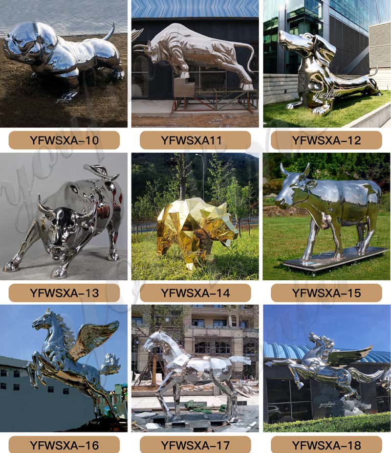 stainless steel dragon sculpture-YouFine Sculpture