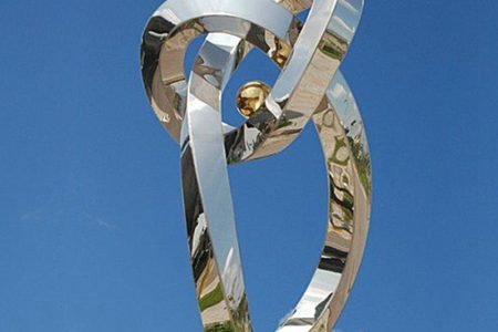 Large Stainless Steel Sculpture Mobius Ring Garden Art CSS-610