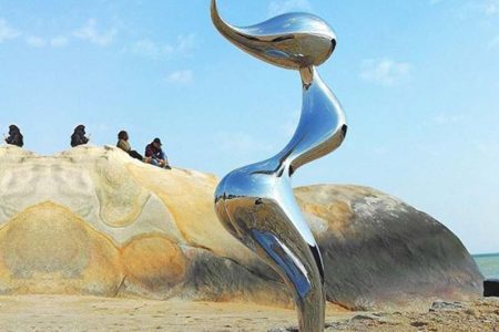 Abstract Figure Sculpture Modern Metal Seaside Decor Factory Supply CSS-571