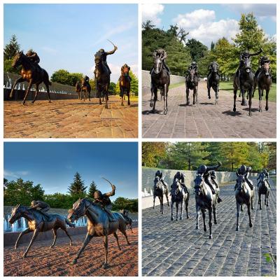 Bronze Horse Racing Sculptures 01
