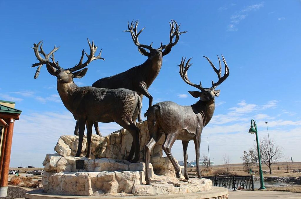 Bronze Stag Statue