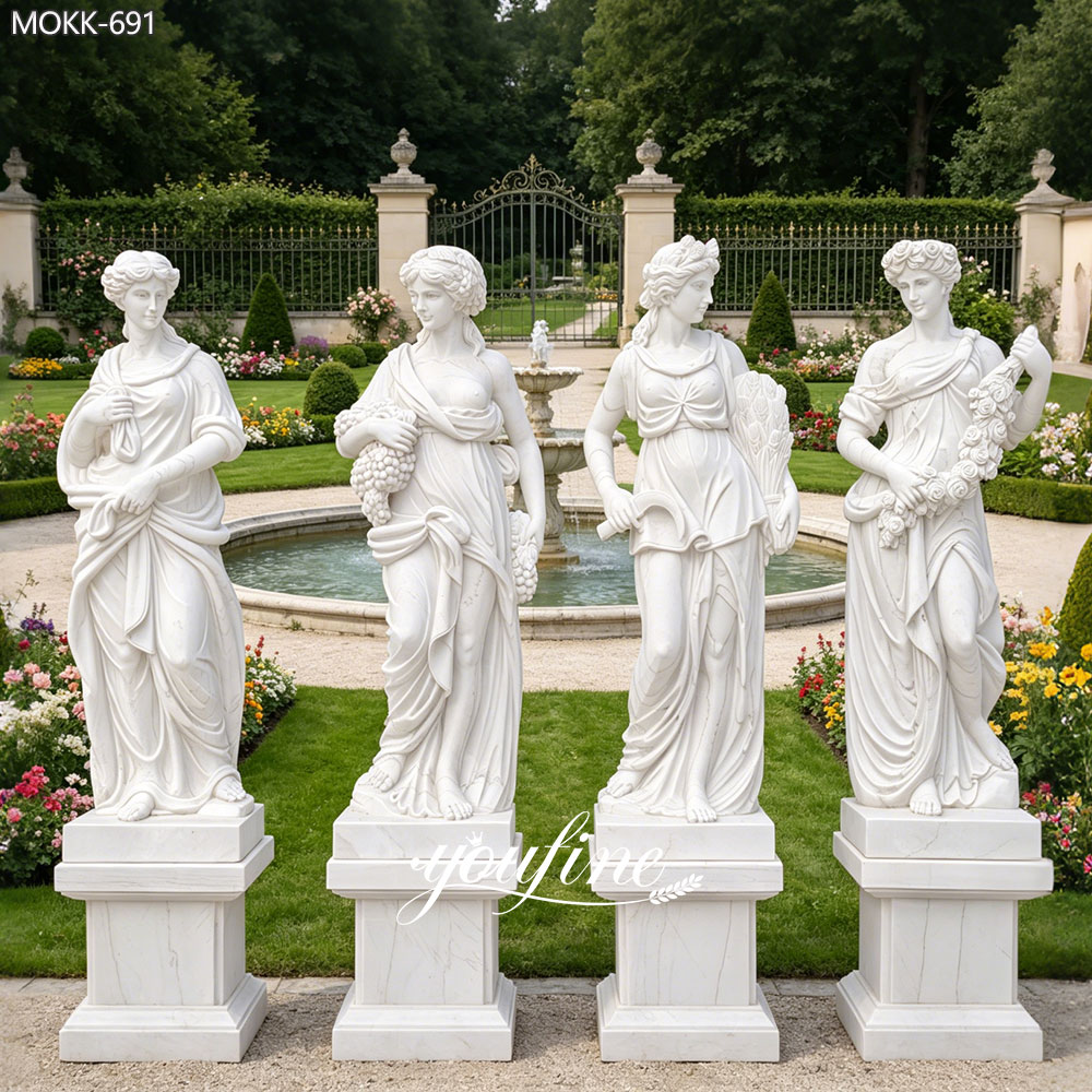 Four Seasons Marble Statue 6 feet