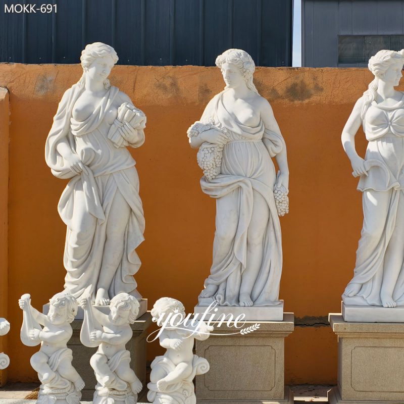 Four Seasons Marble Statue detail
