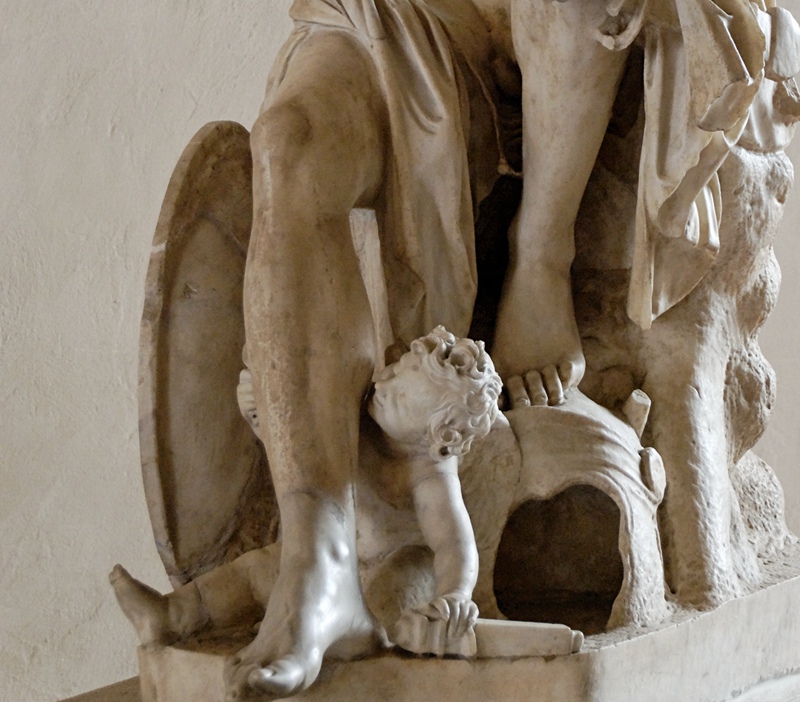 Marble Ludovisi Ares Statue detail