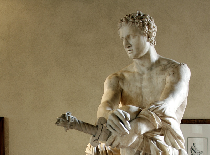 Marble Ludovisi Ares Statue details