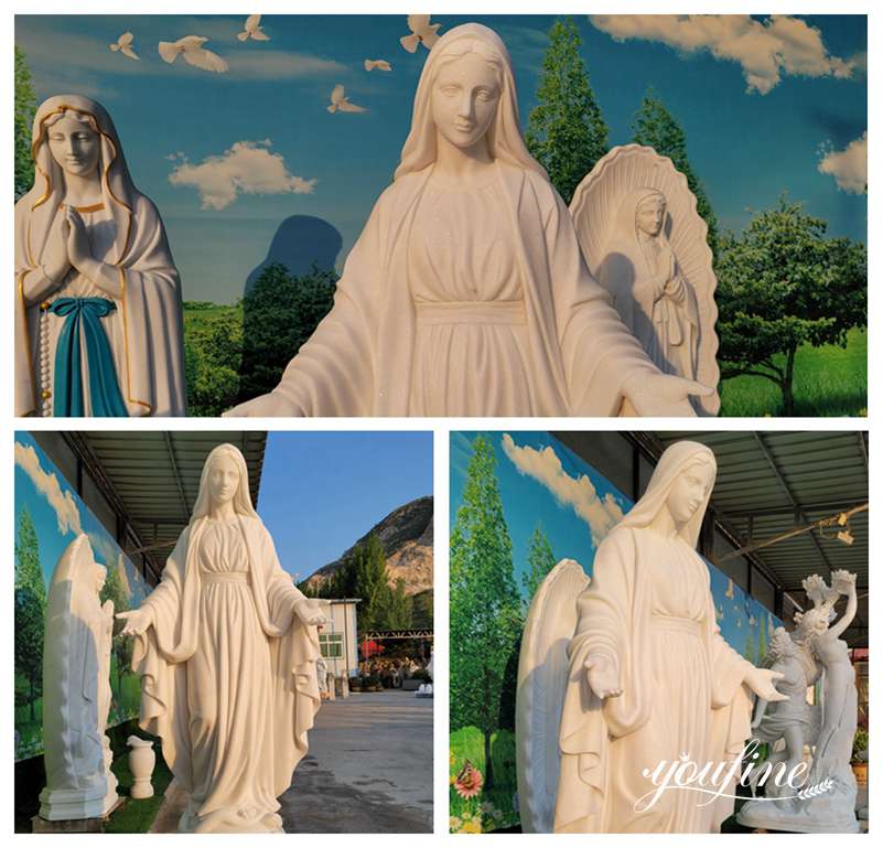 Marble Mother Mary Statue for Sale-YouFine Sculpture (5)