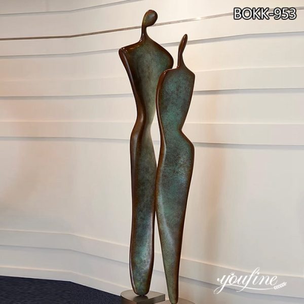 Moving Forward Modern Bronze Sculpture Abstract Decor for Sale BOKK-953 (2)