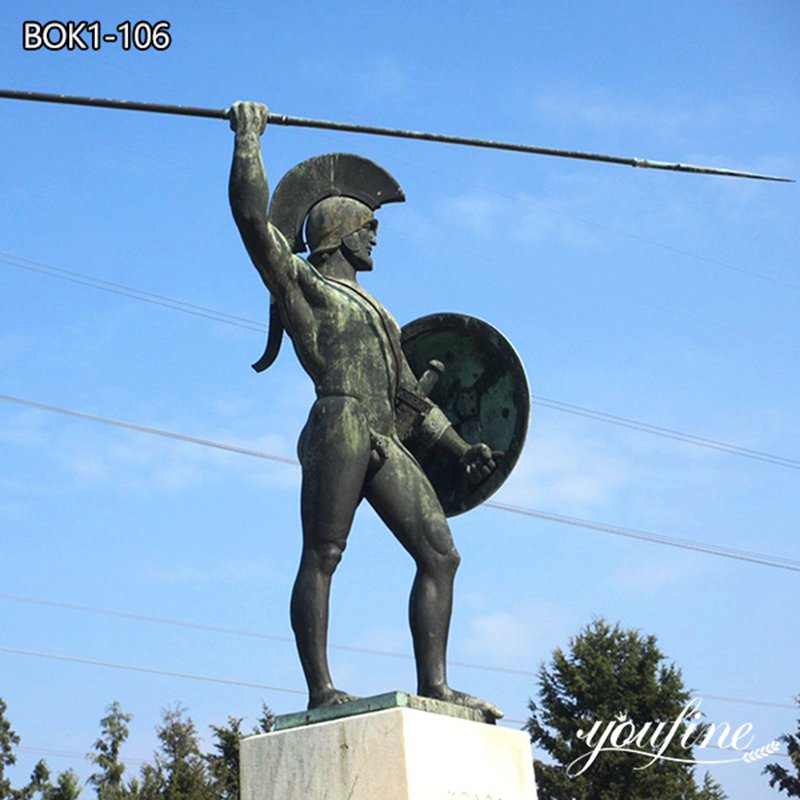 Life-size Bronze Sparta Statue Antique Garden Decor BOK1-106