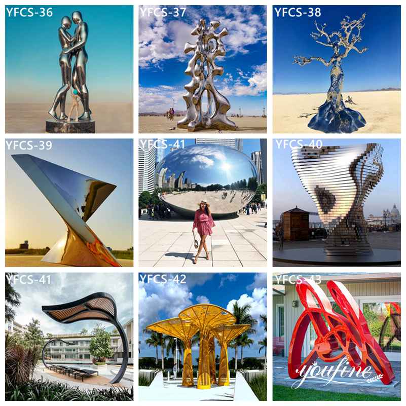 abstract metal garden sculpture-YouFine Sculpture (7)
