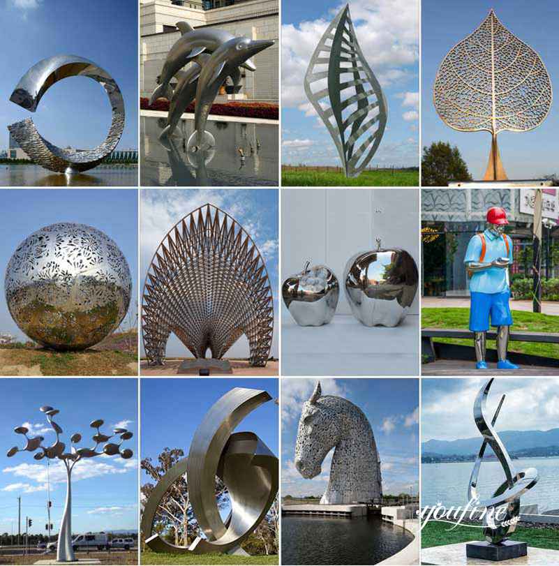 abstract metal outdoor sculpture-YouFine Sculpture (2)